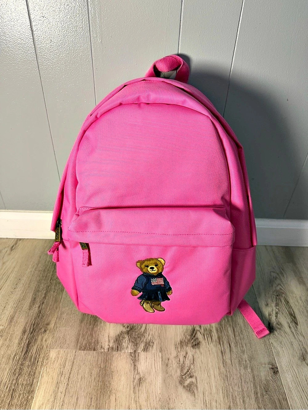 Ralph Lauren Pink Teddy Bear Backpack